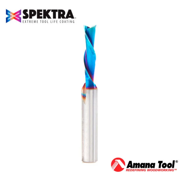 46201-K - (Bajo pedido: 10-12 días) Fresa CNC espiral | Corte descendente | 3/16"
