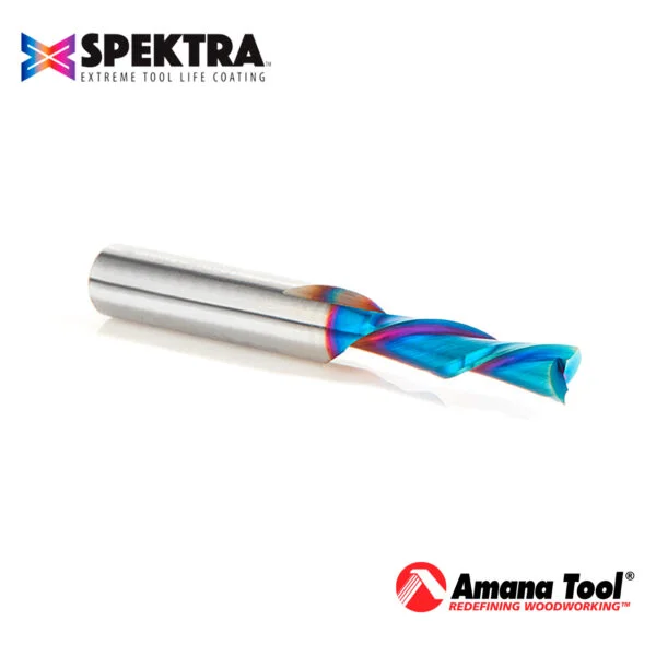 46201-K - (Bajo pedido: 10-12 días) Fresa CNC espiral | Corte descendente | 3/16" - Imagen 3