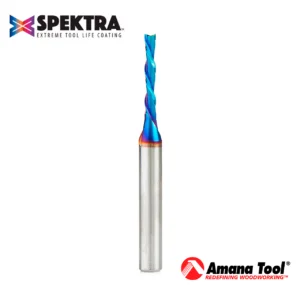 46225-K -  (Bajo pedido: 10-12 días)  Fresa CNC 1/8" | Corte 13/16" | Vástago 1/4" | 2-1/2"