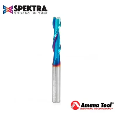 46315-K (Bajo pedido: 10-12 días) - Fresa CNC 1/4" | Corte 1" | Espiral ascendente