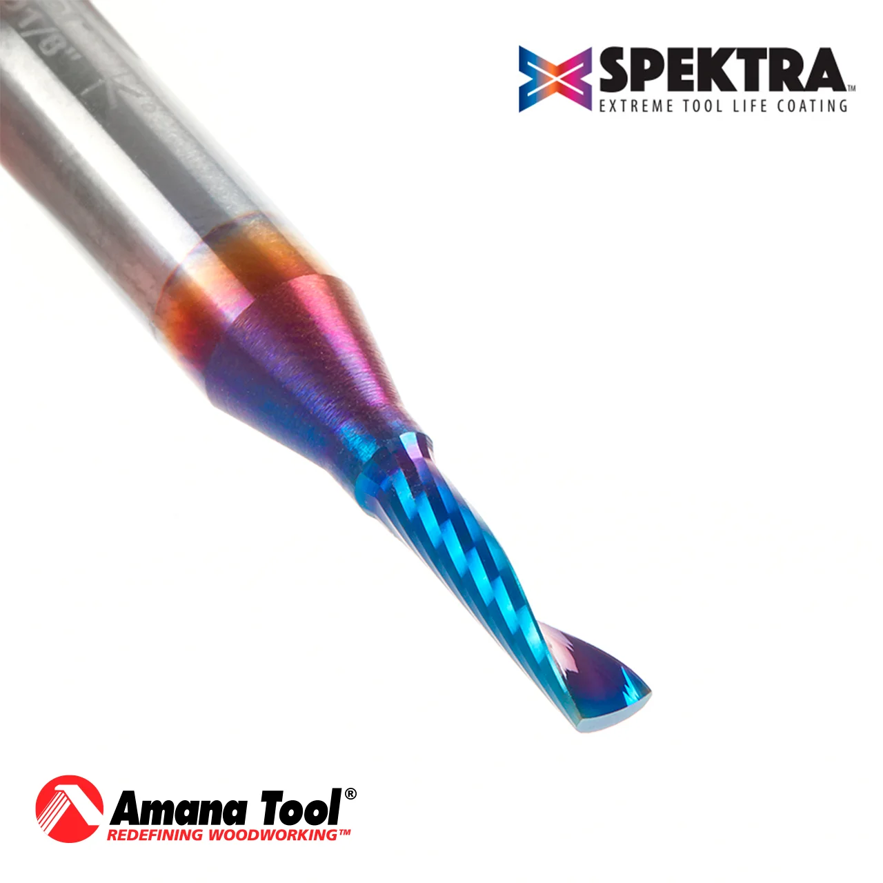 51411-K – Fresa CNC espiral ascendente | Plástico | 1/8" | Acabado espejo - Imagen 4
