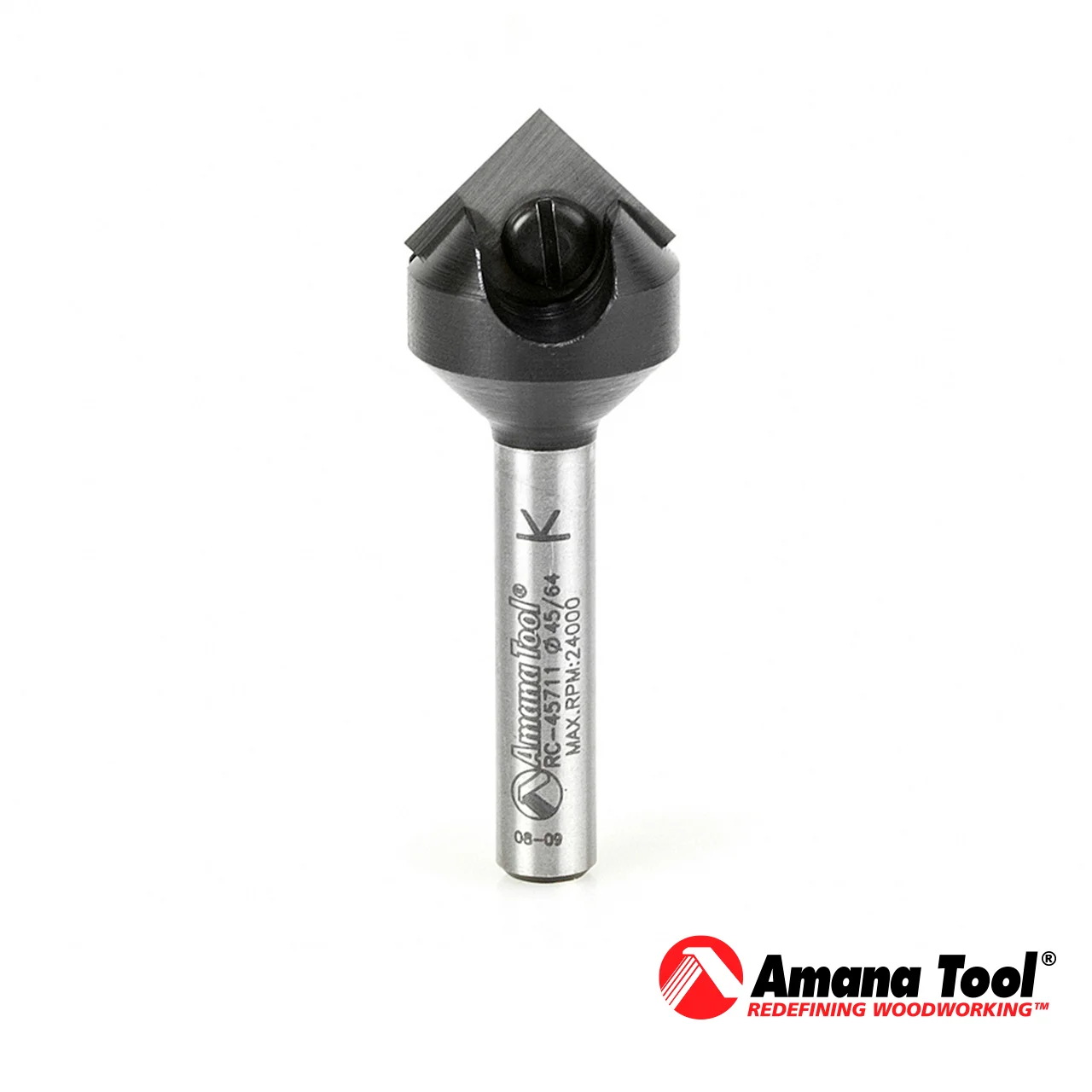 RC-45711 - Fresa de ranura en V de 90° con inserto In-Tech