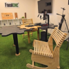 Juego de Terraza 1 Silla Mecedora + Mesa de Hoja - Imagen 3