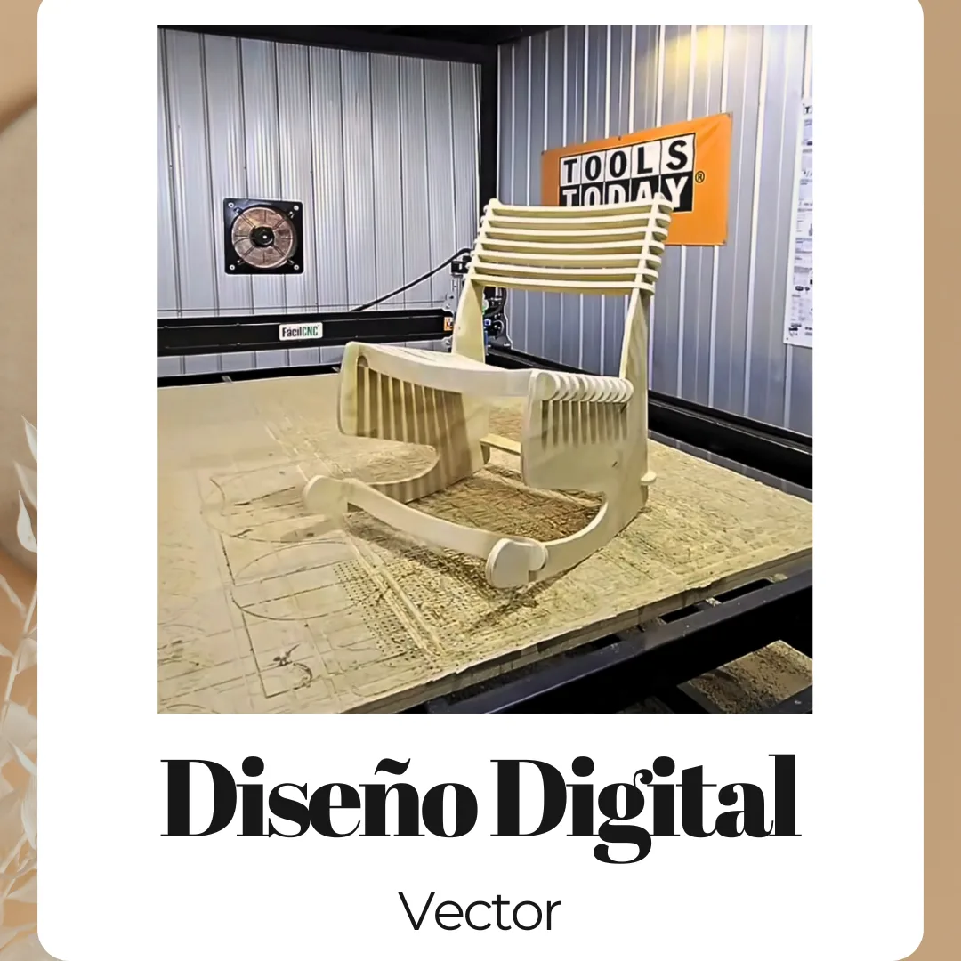 Silla Mecedora (Solo Vector)