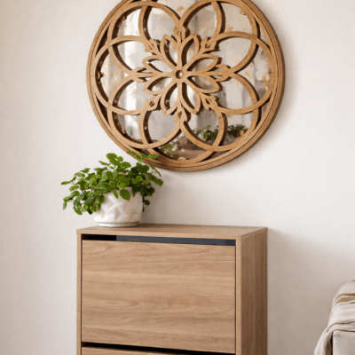 Plantilla CNC Espejo Mandala (Archivo + Guía)