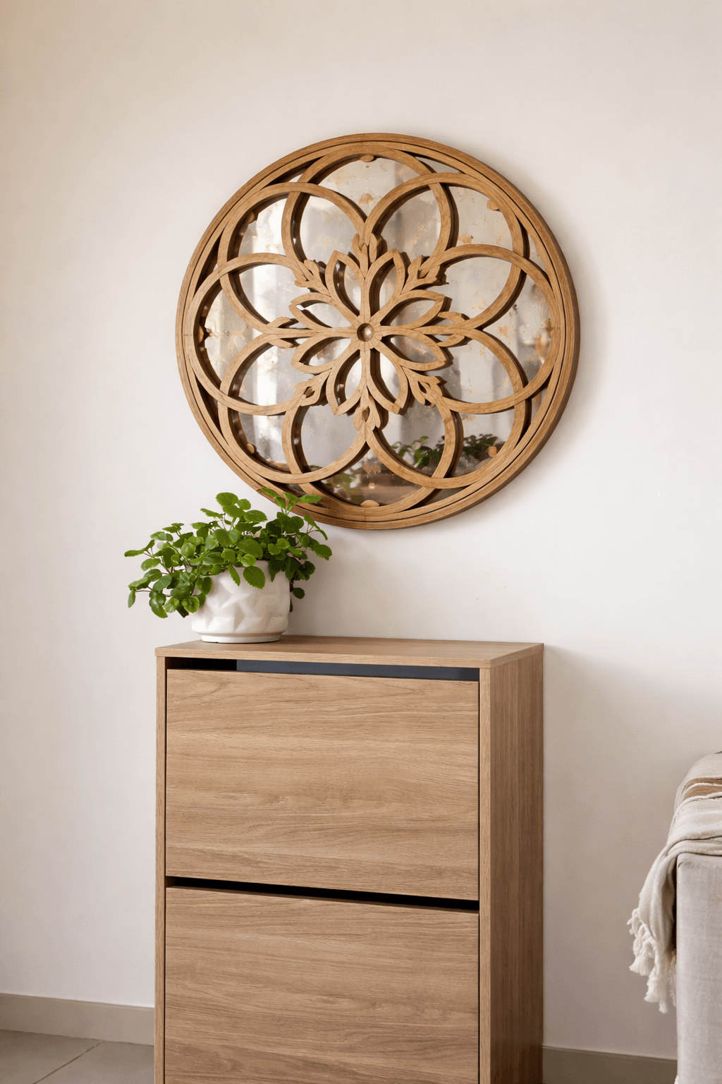 Plantilla CNC Espejo Mandala (Archivo + Guía)